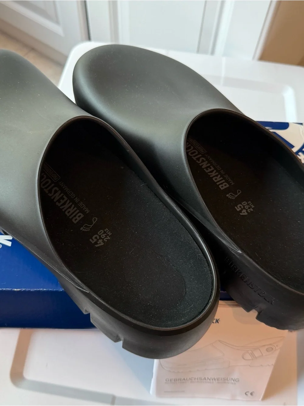 Birkenstock Black Professional Slip-On Clog Platform Mule